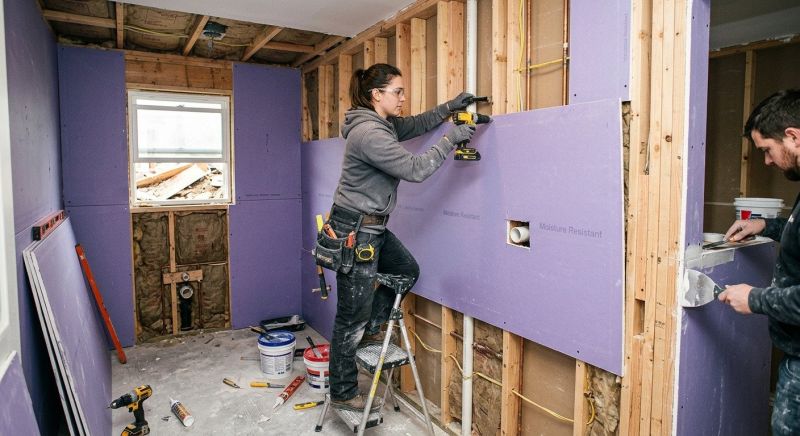 Bathroom Drywalling in Kansas City, MO