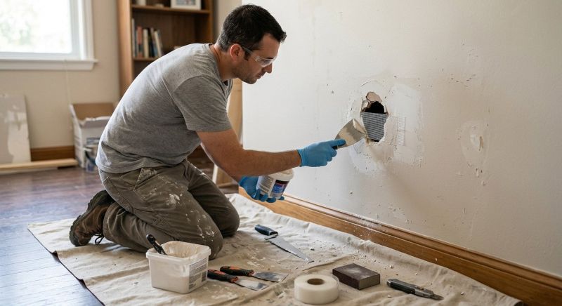 Bathroom Wall Patching in Kansas City, KS