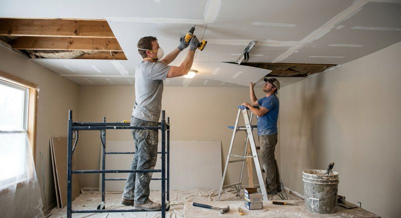 Ceiling Drywall Replacement in Wilmington, NC