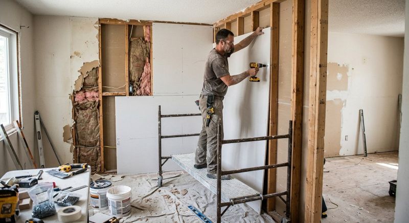 Gypsum Board Installation in Overland Park, KS
