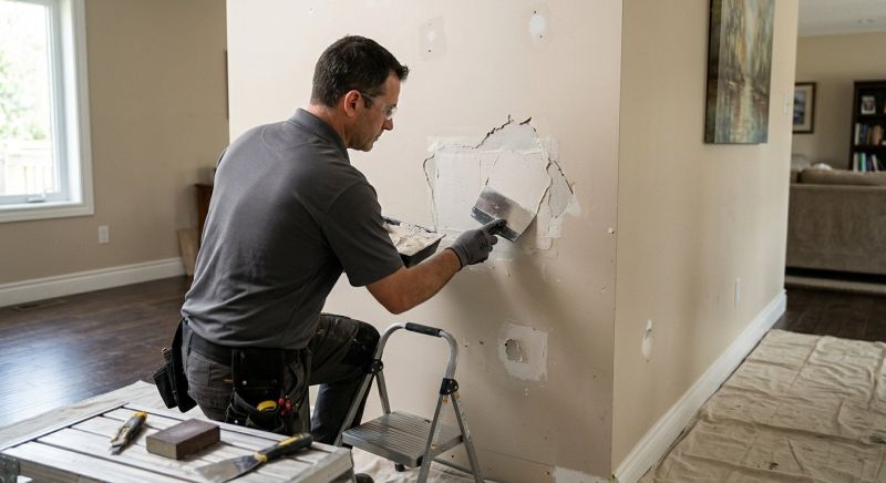 Wallboard Repair in Wilmington, NC